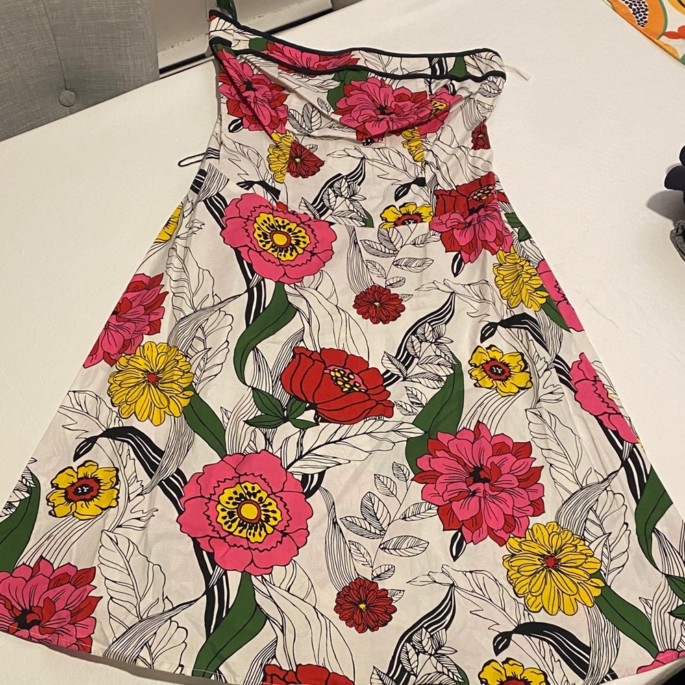 Torrid Floral Midi Dress with Pink and Yellow